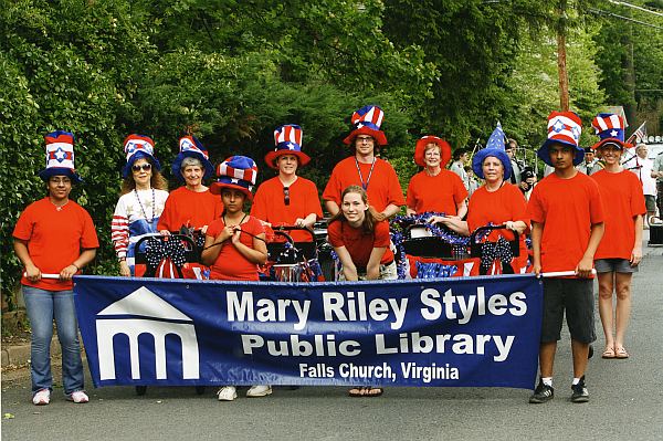 library staff at Memorial Day Parade 2009