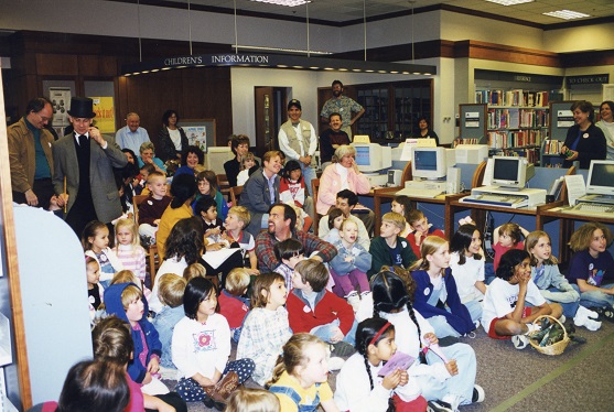 Children's program for Library Centennial Celebration in 1999