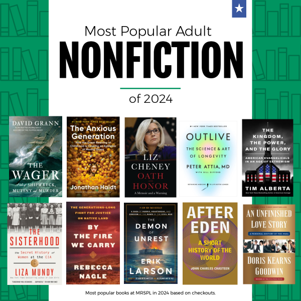 Most Popular Adult Nonfiction of 2024 with book covers