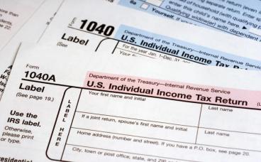 phot of tax forms