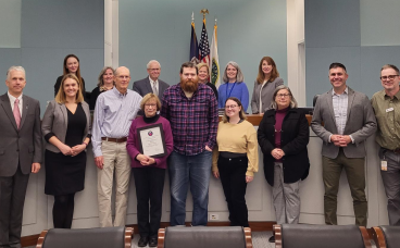 Catherine WIlson with Council and Foundation members at Council Meeting on December 9 2024