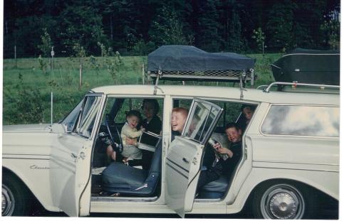 Classic Family Station Wagon of the 1960s