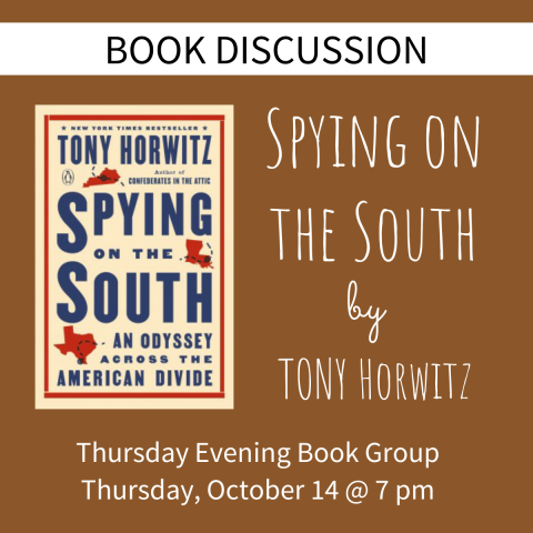 Book Discussion Spring on the South by Tony Horwitz