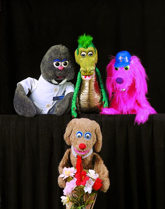 Rufus and friend puppets